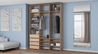 Стеллаж для одежды Мирта 99 BMS по индивидуальному размеру