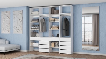 Широкий Стеллаж для одежды Мирта 61 BMS