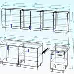 Чертеж Кухня Паула BMS