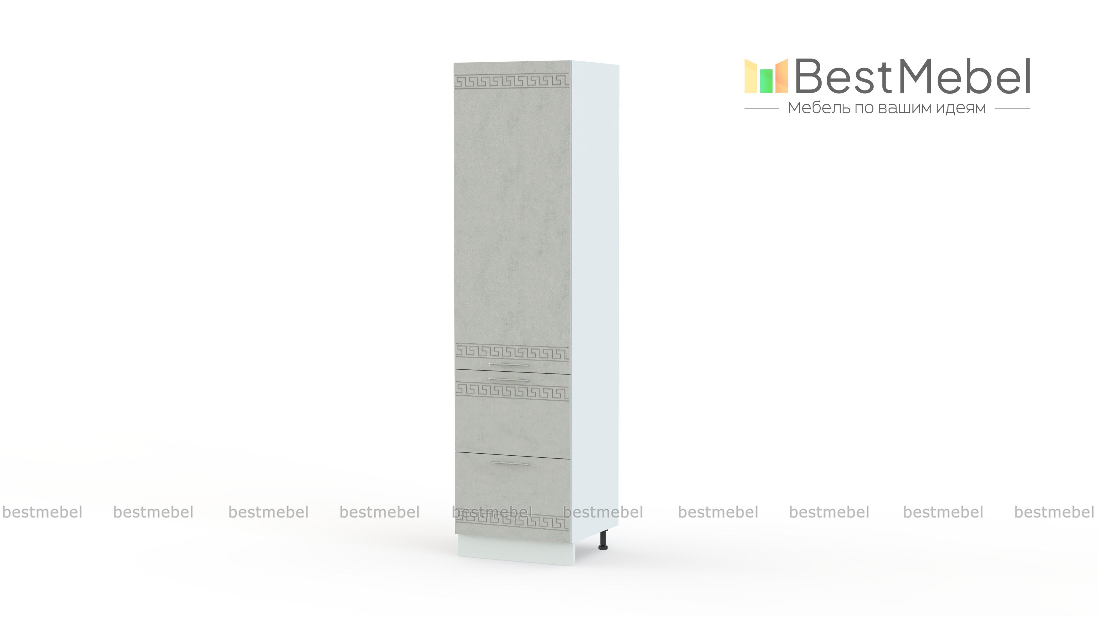 Шкаф-пенал 2 ящика  Греция BMS - Фото