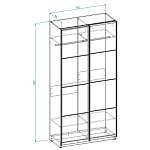 Схема сборки Шкаф-купе Пакс Мехамн Pax Mehamn 7