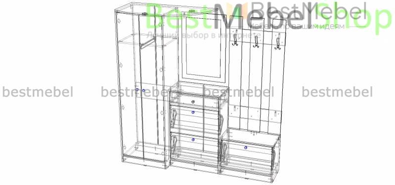 Прихожая Альба BMS - Фото