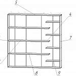 Чертеж Книжный стеллаж 1 BMS