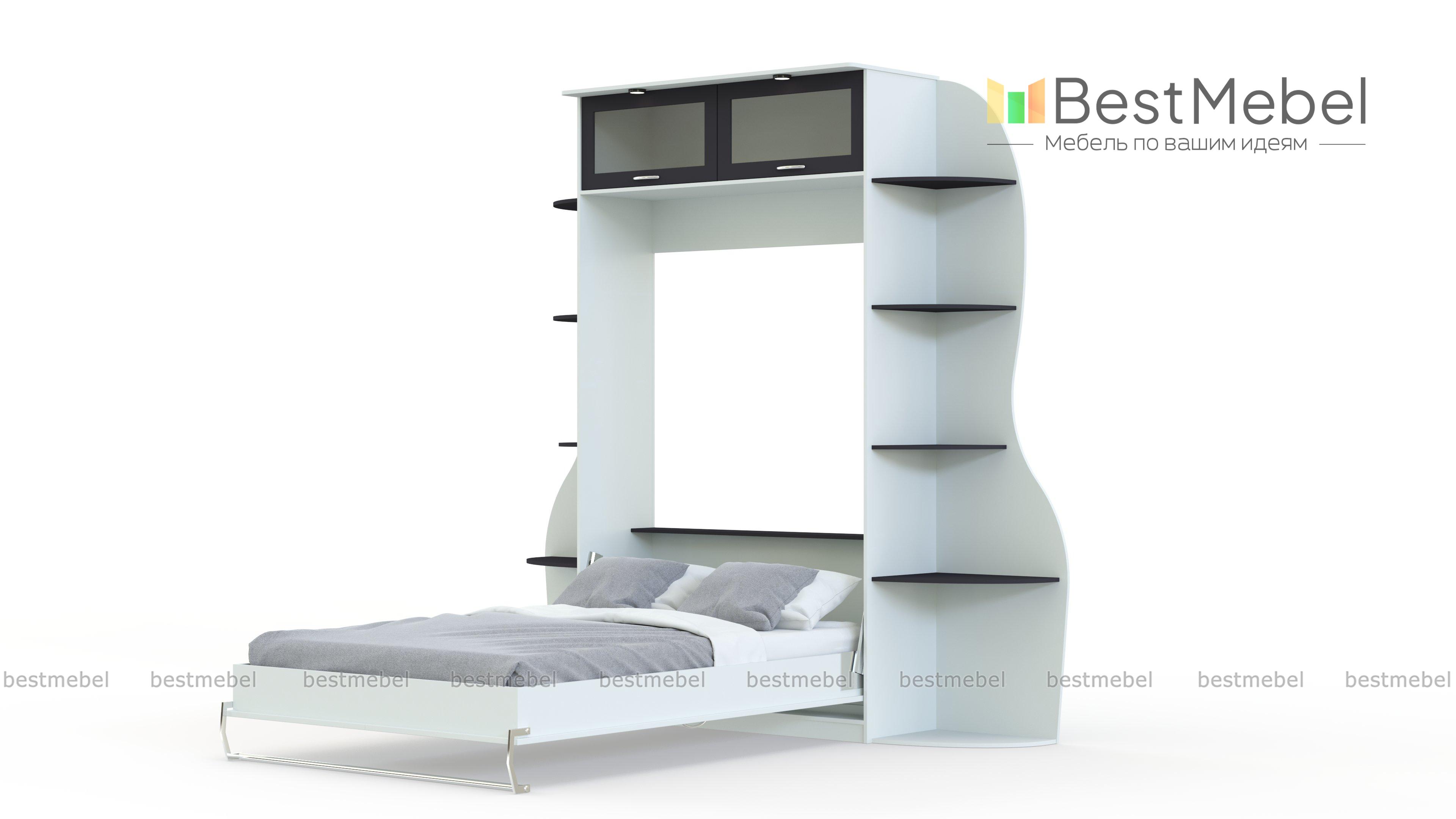 Шкаф-кровать трансформер Марио 41 BMS - Фото