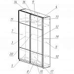 Чертеж Шкаф-купе Awra BMS