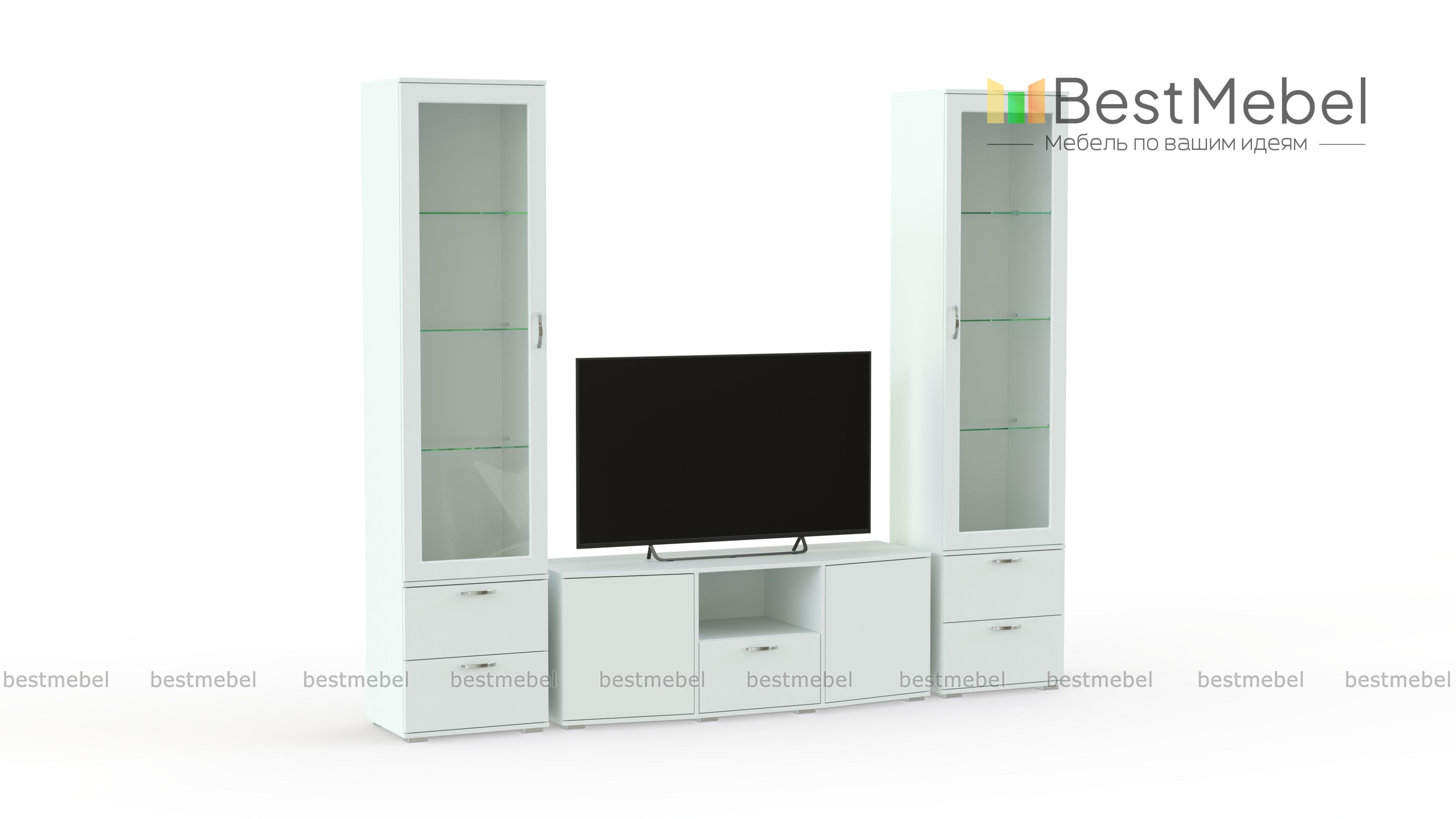 Модульная стенка в гостиную Ирис BMS - Фото