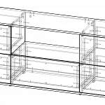Чертеж Тумба ТВ Тернинг BMS