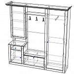 Схема сборки Прихожая Вероника-3 BMS