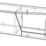 Чертеж Настенная полка Колледж -1 BMS