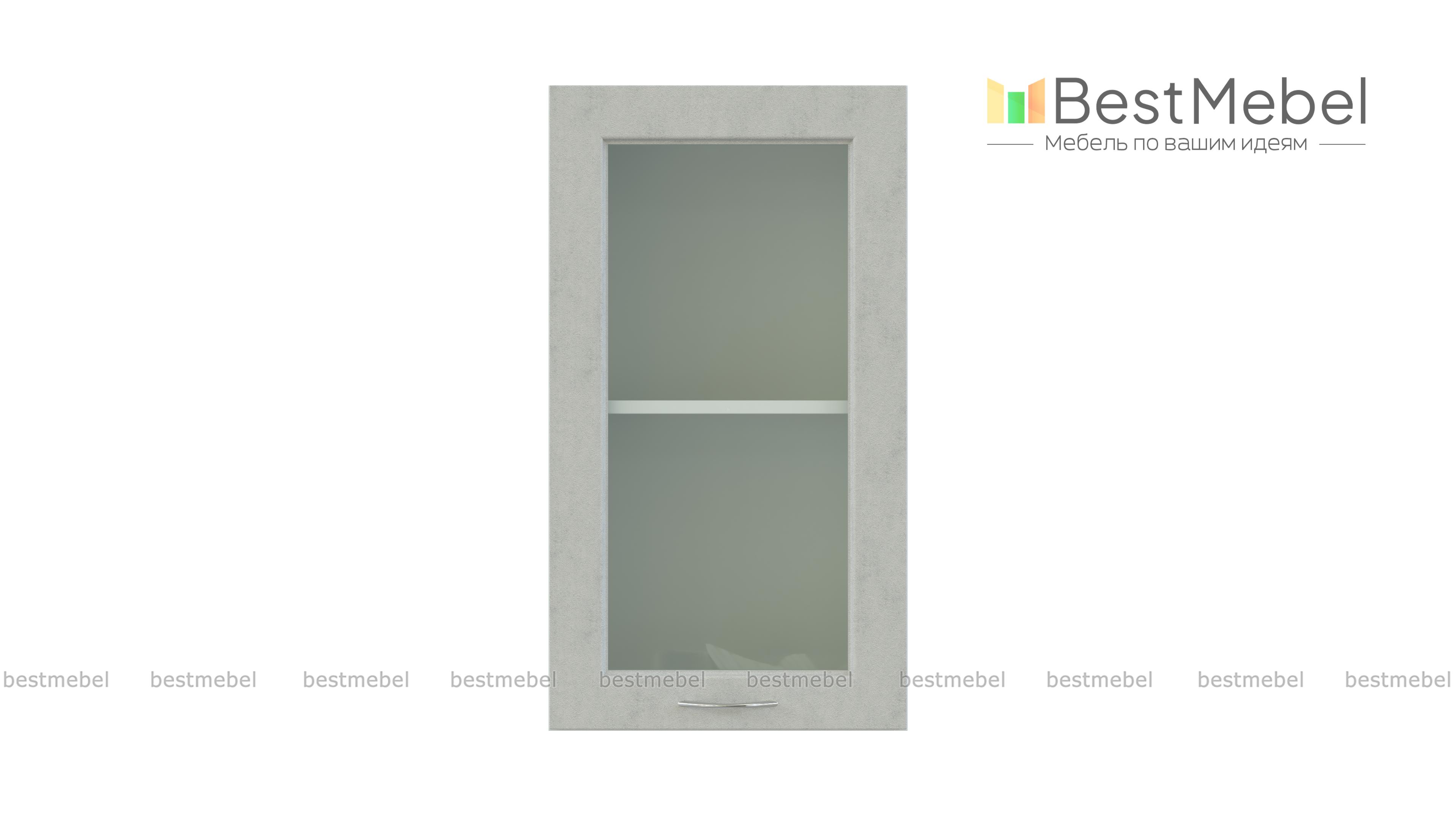 Шкаф верхний Гарда стекло BMS - Фото