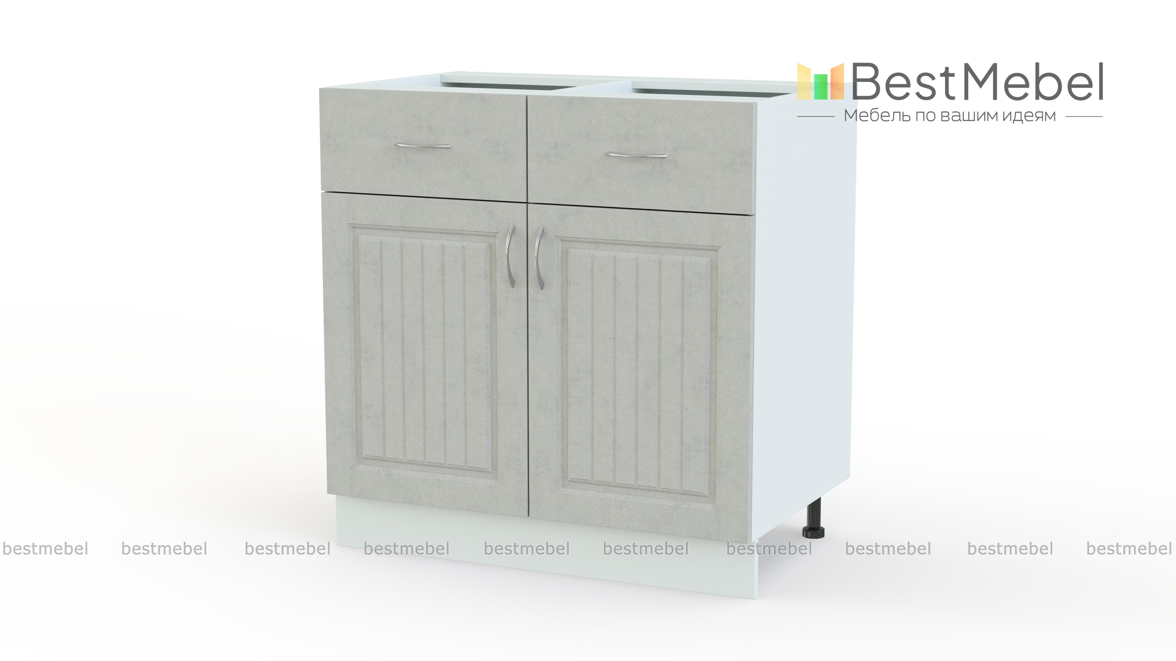 Тумба напольная Николь 2я2дв BMS - Фото