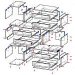 Чертеж Комод Вилена 16 BMS
