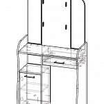 Чертеж Туалетный столик София BMS