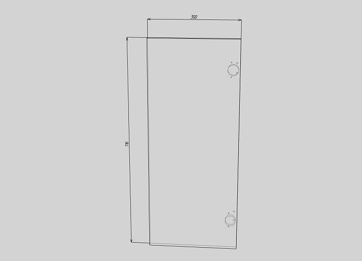 ЭСКИЗ ЭСКИЗ Дверь  №000135902 (300х716х16) (300х716х16)