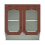 Эмилия шкаф-витрина фигурный с полками BMS - Фото 2