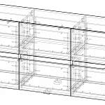 Чертеж ТВ тумба AAH1 BMS