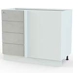 Тумба напольная угловая Квадро BMS - Фото 4