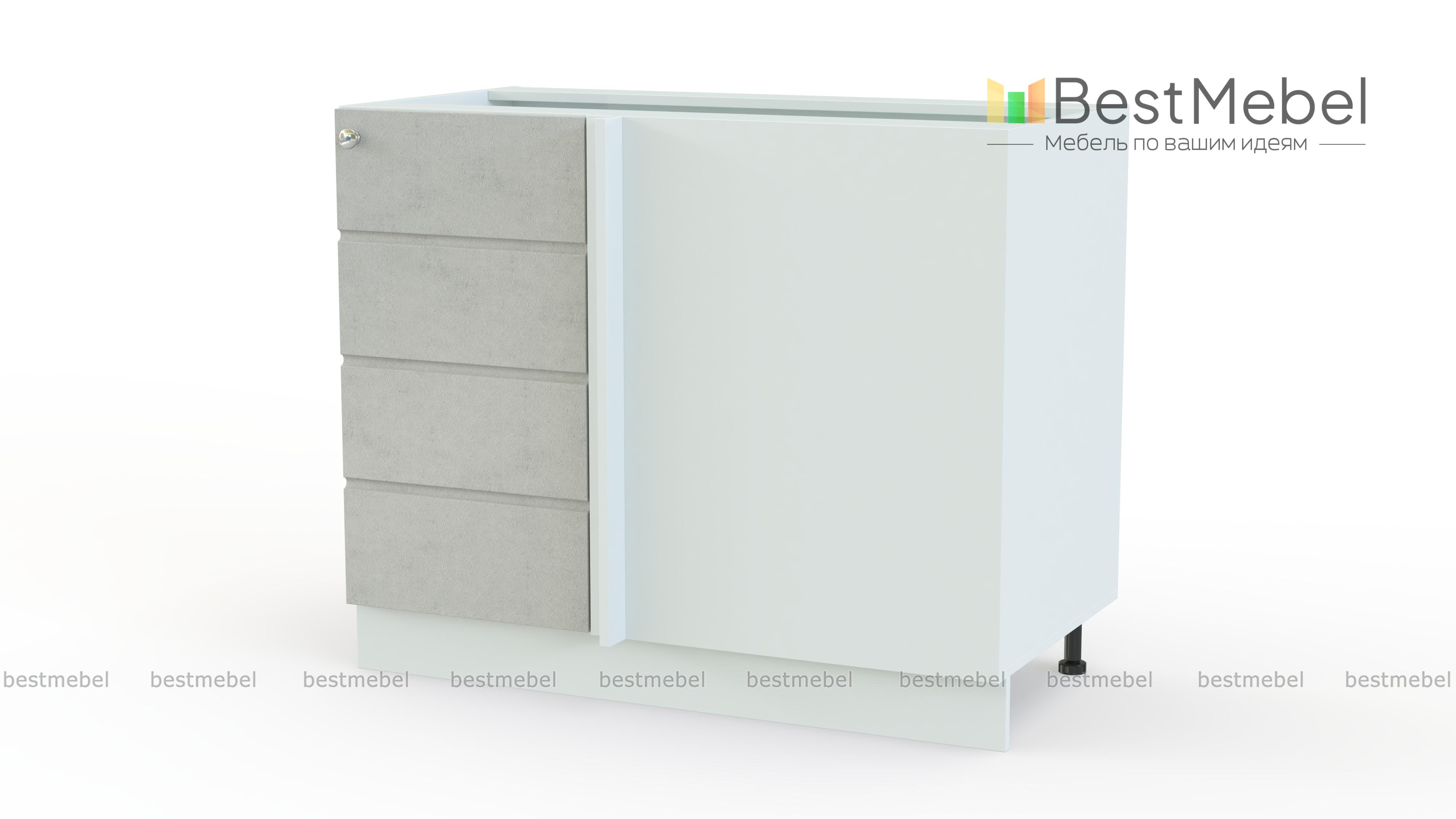 Тумба напольная угловая Квадро BMS - Фото