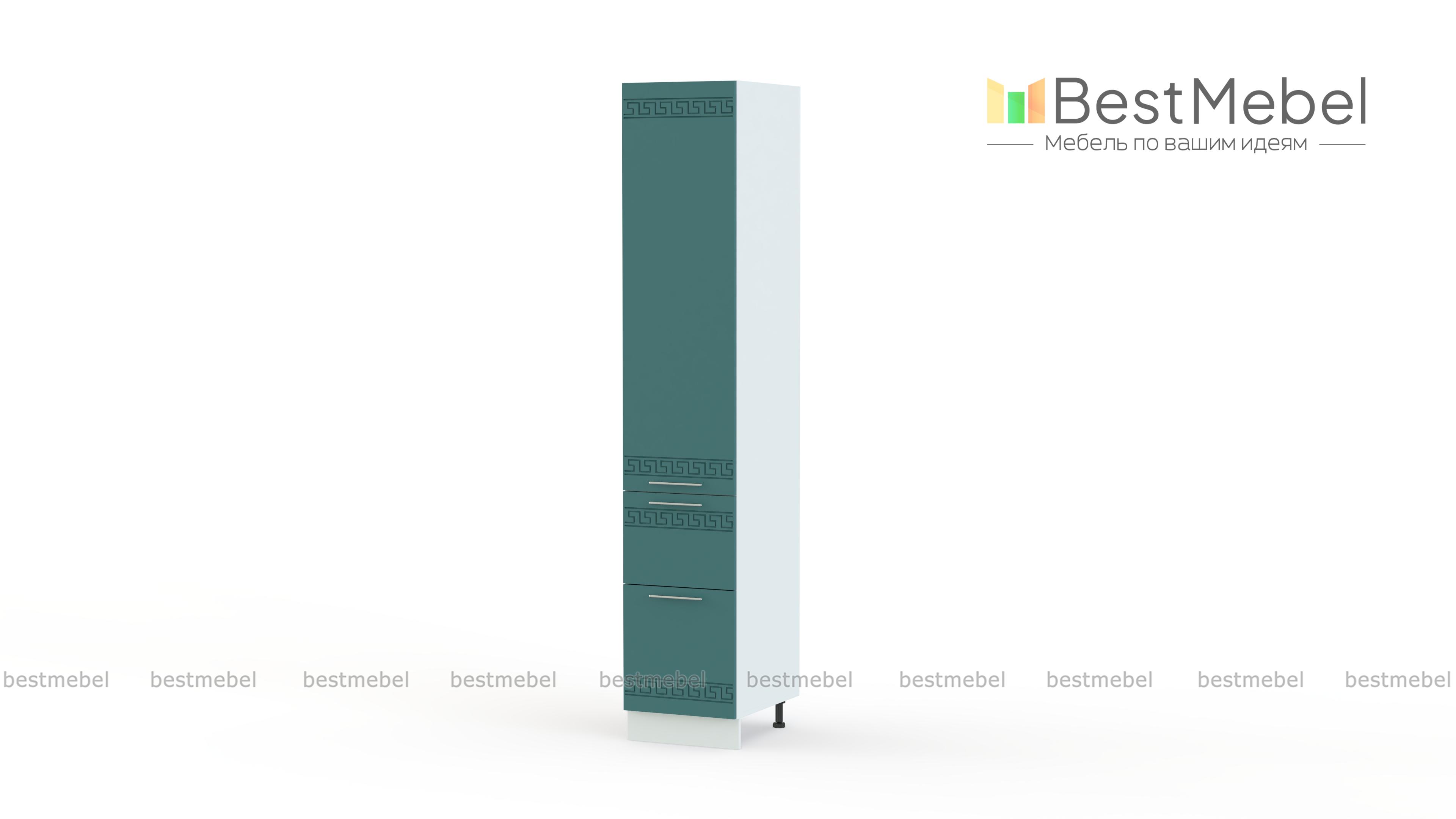 Шкаф-пенал 2 ящика 400 Греция BMS - Фото