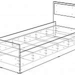Чертеж Кровать Фиеста BMS