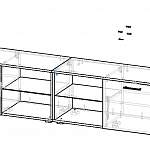 Чертеж Тумба под ТВ RTV Рикко 200 BMS