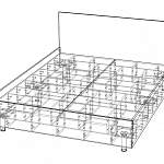 Чертеж Кровать Модерн 6 BMS