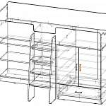 Чертеж Кровать-чердак Миф-3 BMS