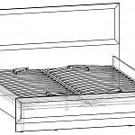 Чертеж Кровать Верона 502 BMS