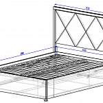 Чертеж Кровать Лидс BMS