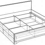 Чертеж Кровать Оливия МДФ BMS