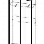Чертеж Шкаф-купе Атлант 1-35 BMS