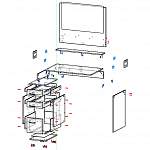 Чертеж Туалетный столик Трюмо-8 BMS