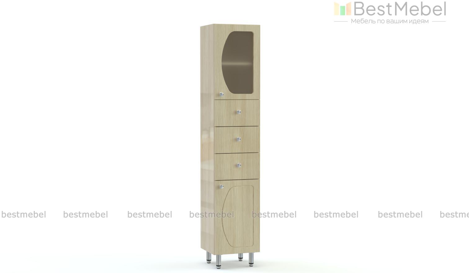 Пенал в ванную комнату Пион 4 BMS - Фото