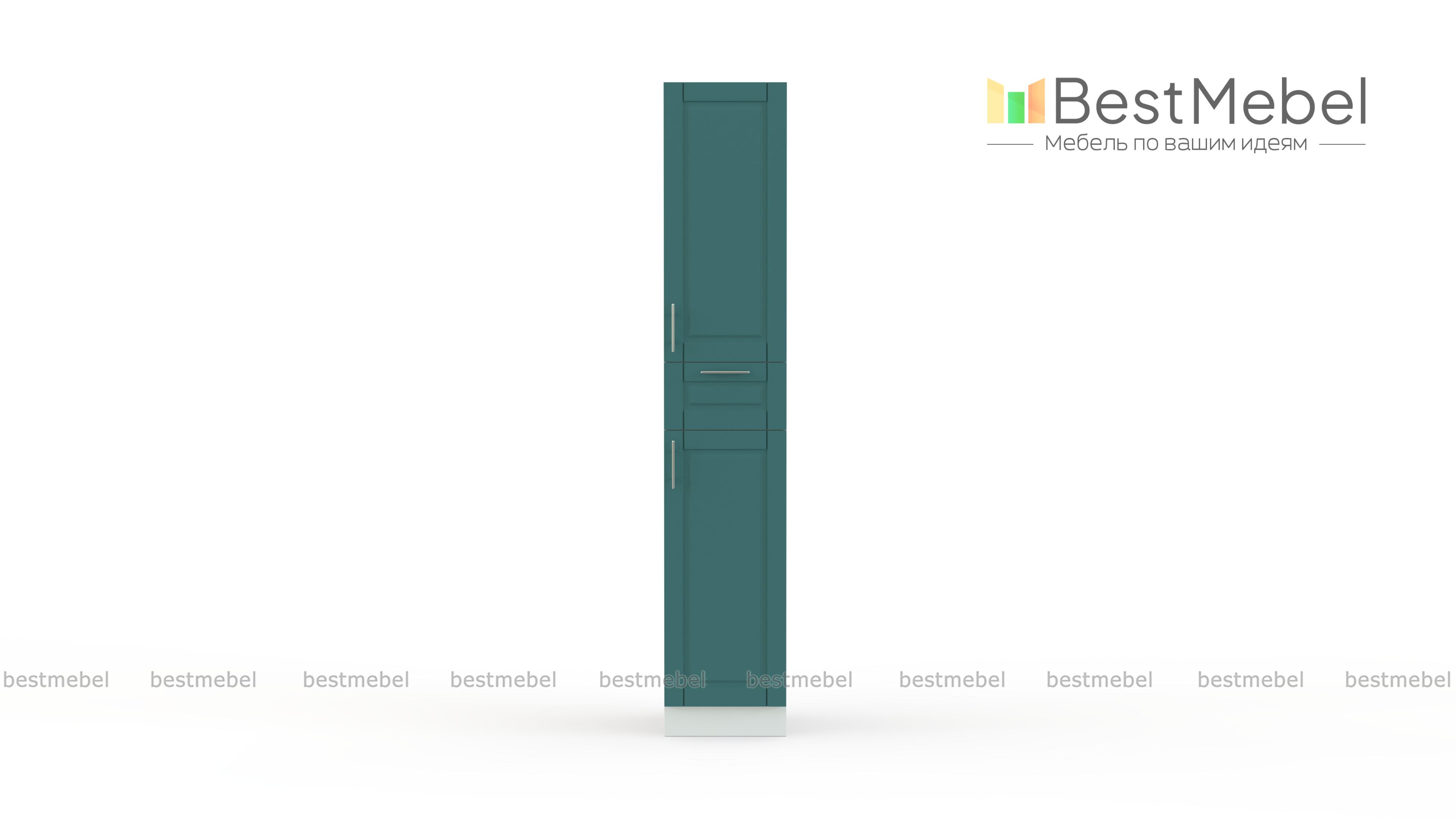 Шкаф-пенал 2 двери 1 ящик Палермо BMS - Фото