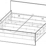 Чертеж Кровать Гаурон №2.1 BMS