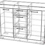Чертеж Комод Астера 10 МДФ BMS