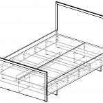 Чертеж Кровать Даша BMS