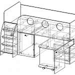 Чертеж Кровать-чердак Навигатор 6 BMS