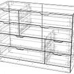 Схема сборки Комод Нордли Nordli 4