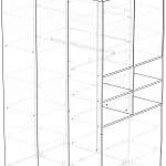 Чертеж Шкаф Салли 1 BMS