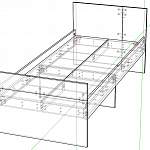 Чертеж Кровать детская МС №1 BMS