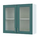 Шкаф навесной 2 двери со стеклом Изабелла BMS - Фото 5