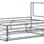 Чертеж Кровать Лилея Нова BMS