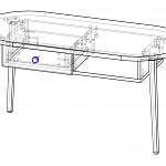 Чертеж Журнальный стол Фанти 7 BMS