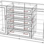 Схема сборки Комод Иван МДФ 2.5 BMS