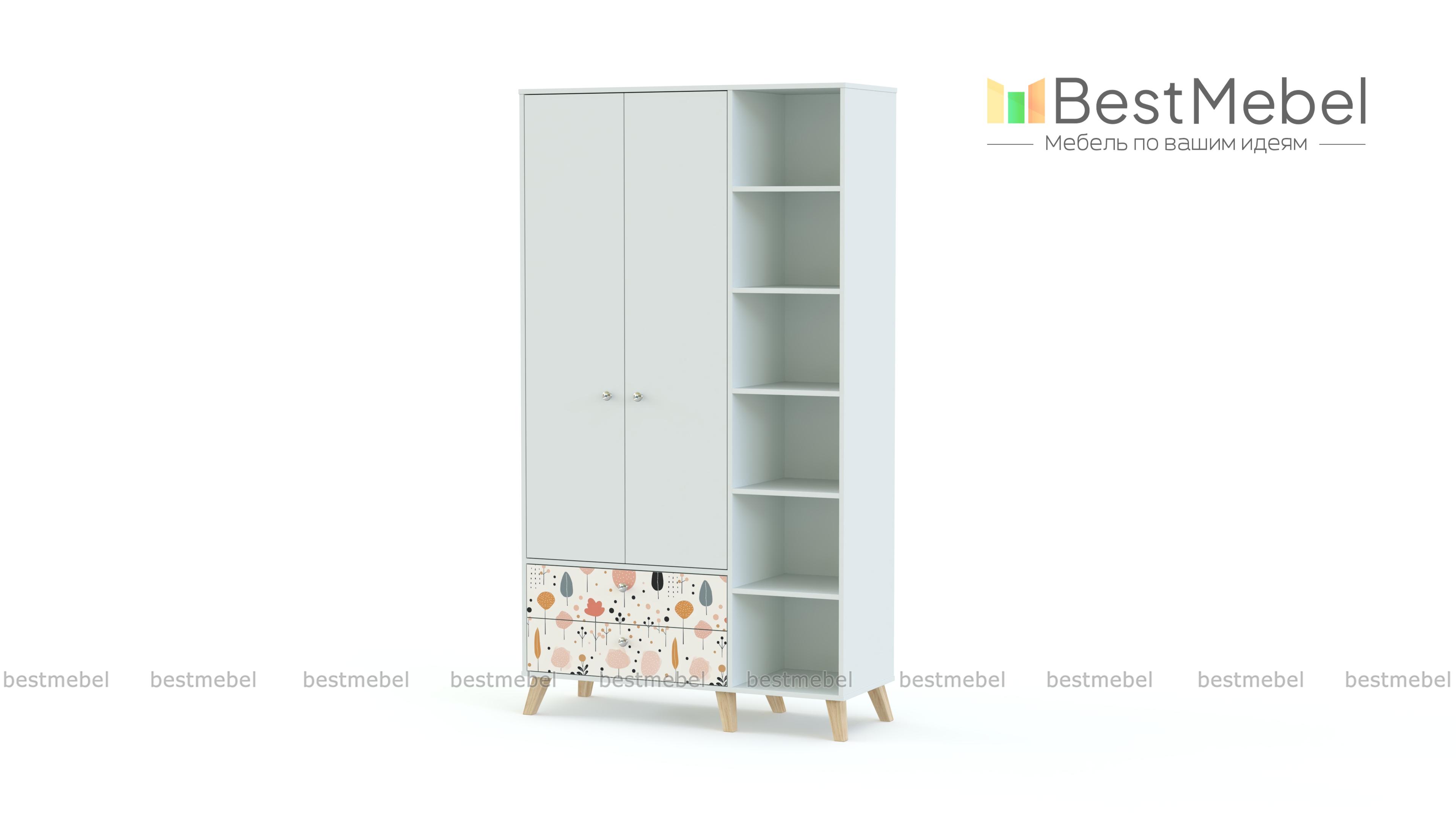 Шкаф распашной Эльза 4 BMS - Фото