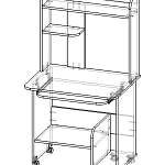 Чертеж Компьютерный стол НСК 13 BMS