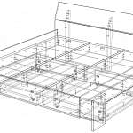 Чертеж Кровать Кантри 1 BMS