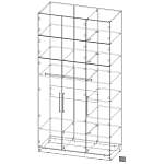 Шкаф распашной Остин Нео 3 BMS