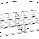 Схема сборки Кровать с ящиками КР-55 BMS